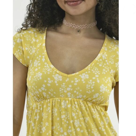 Women’s Babydoll Ribbed Mini Dress Size XL - Picture 9 of 9